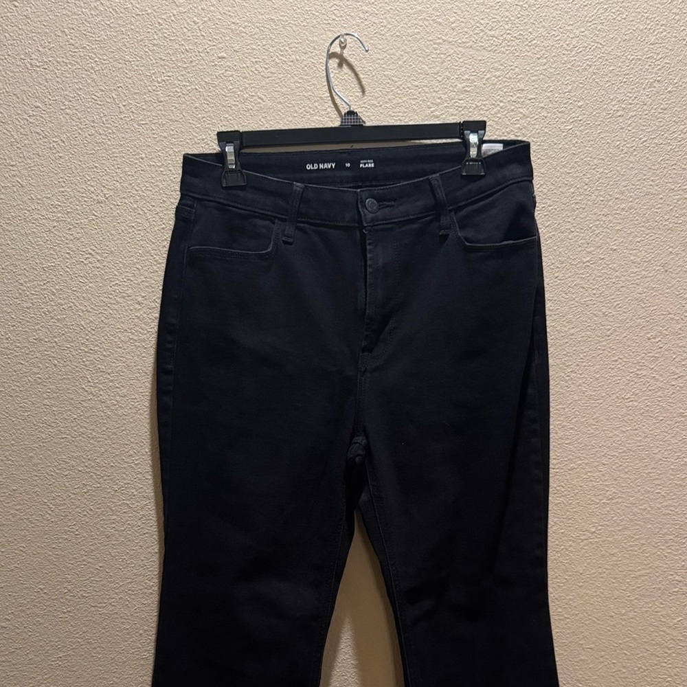 Old Navy Black Wide Leg Jeans - Women's Flare